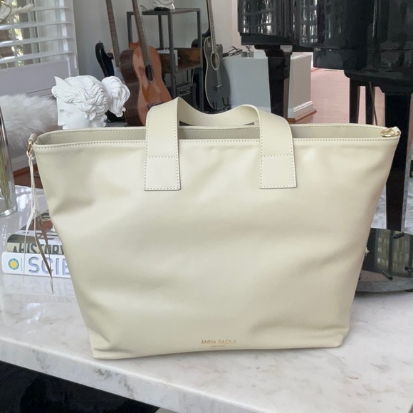 Anna Paola Genuine Leather Italian Tote - Picture 3 of 7